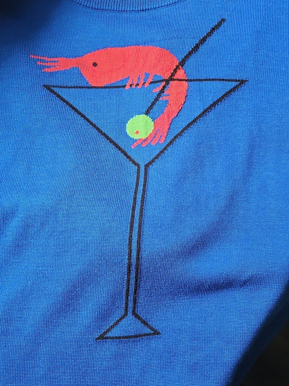 NWT It’s Always Happy Hour Somewhere Shrimp Cocktail Sweater - Picture 11 of 11